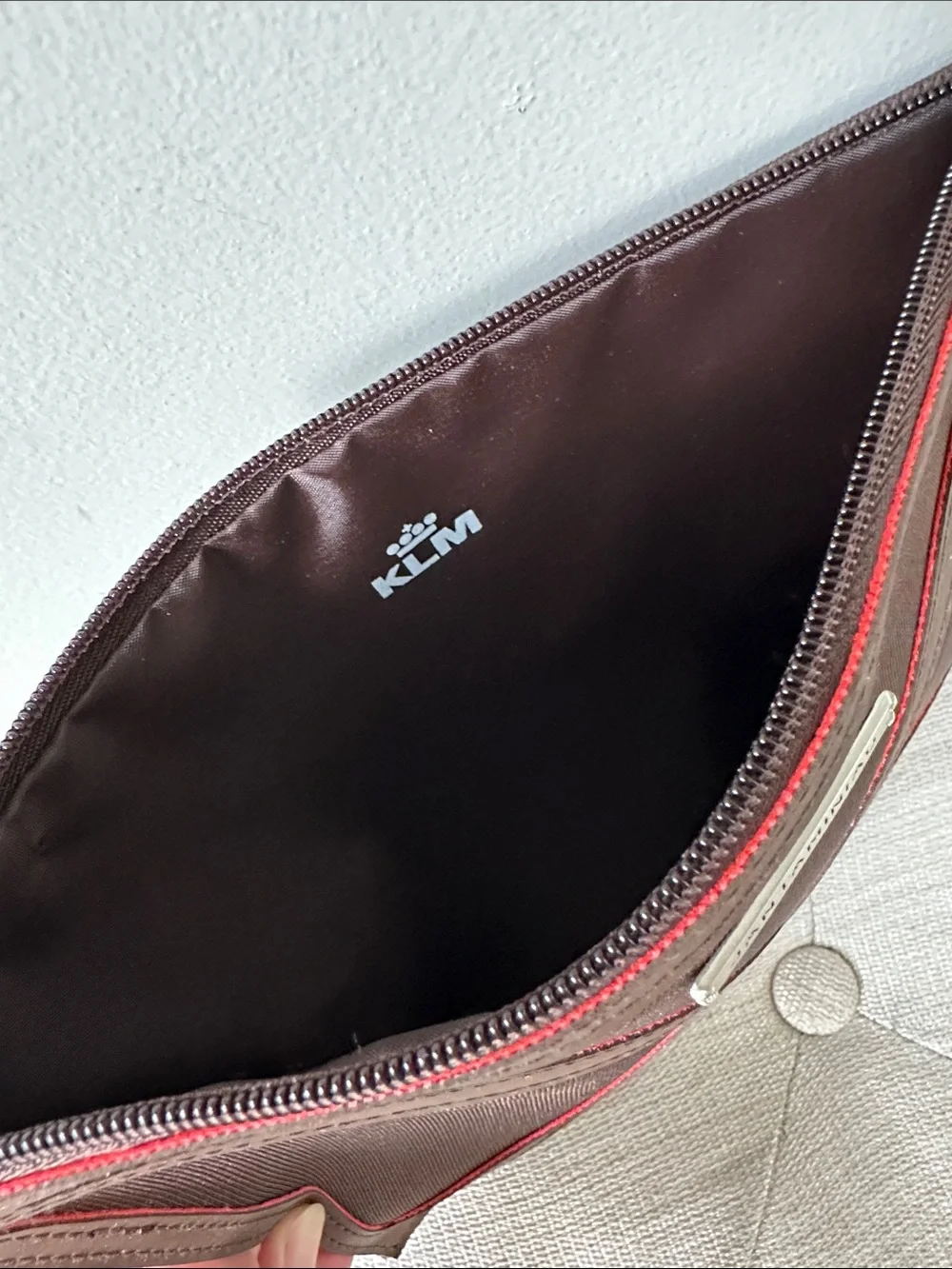 Set of Jantaminiau / KLM Airlines Collab Zip Pouch Wristlets
